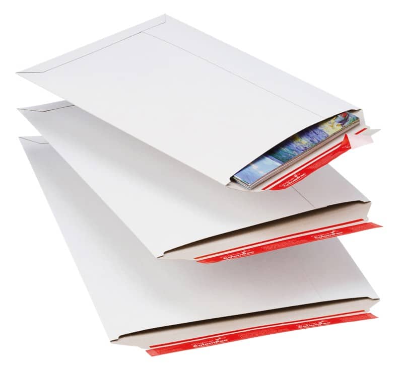 ColomPac Mailing Wallet Cardboard 250 (W) x 175 (D) x 30 (H) mm White Pack of 20
