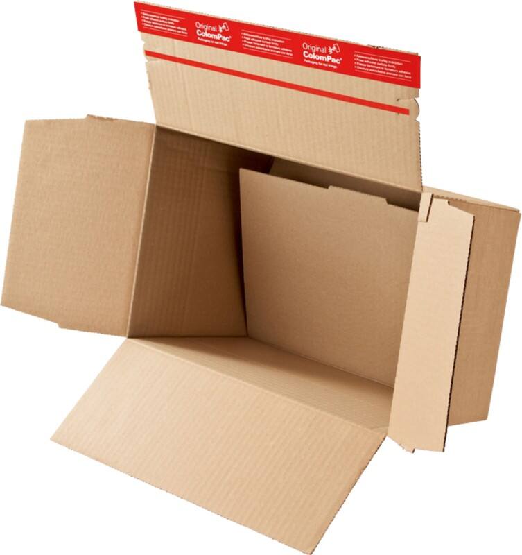ColomPac Corrugated Cardboard Box 139 (W) x 164 (D) x 80 (H) mm Brown Pack of 10