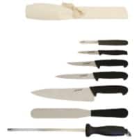 Genware Knife Set Black KNIFESET7
