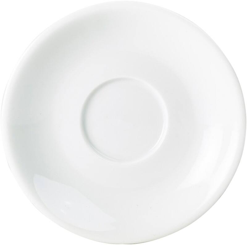 Genware Saucer White Pack of 6