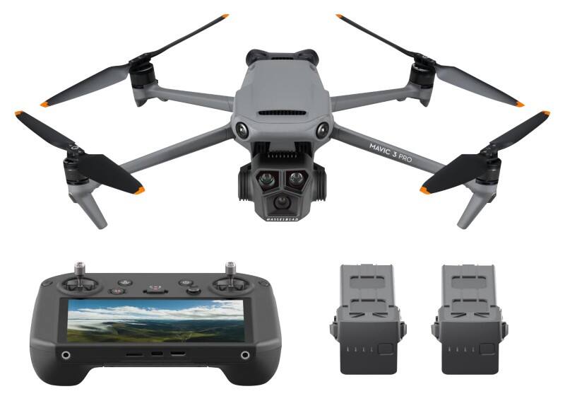 DJI Mavic 3 Pro Fly More Combo ( RC Pro) 4 rotors Mini-drone 12 MP 5120 x 2700 pixels 5000 mAh Grey