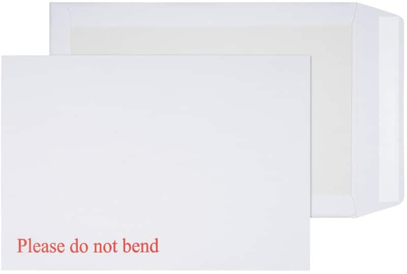 Viking C4 Peel and Seal Boardback Envelopes White 229 (W) x 324 (H) mm Plain 110 gsm Pack of 125