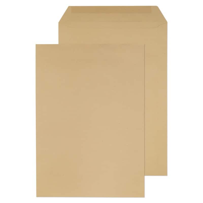 Viking Business Envelopes Plain C4 229 (W) x 324 (H) mm Gummed Brown 80 gsm Pack of 250