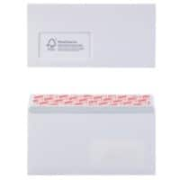 Viking Peel and Seal Envelopes White 220 (W) x 110 (H) mm Window 100 gsm Pack of 50