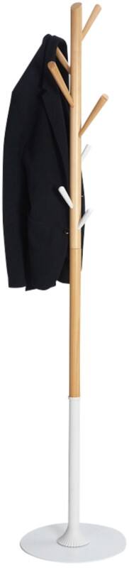 Alba Coat Stand 8 Hooks White