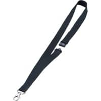 DURABLE Lanyard Clip 2 x 40 cm Black Pack of 10