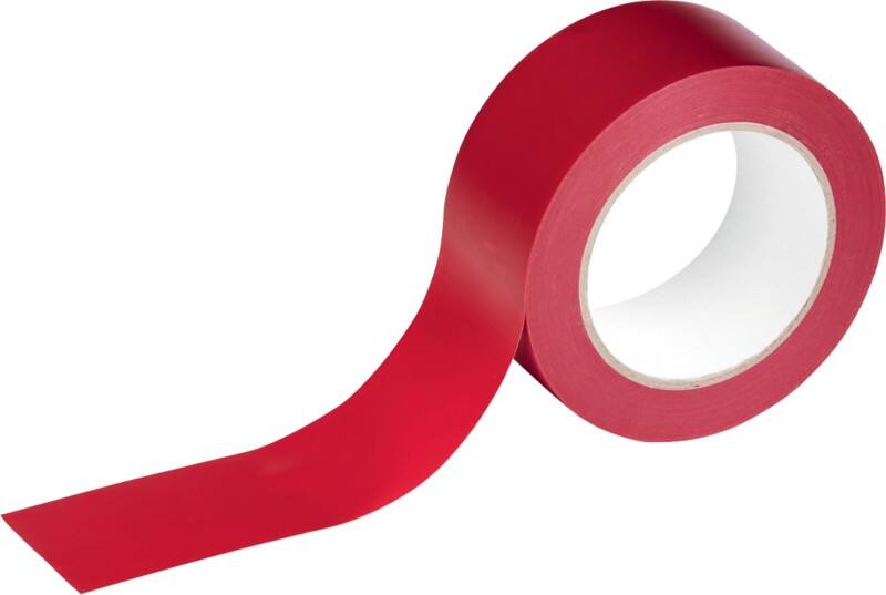 DURABLE Floor Marking Tape DURALINE Basic Red 50 mm (W) x 33 m (L) PVC (Polyvinyl Chloride) 104403