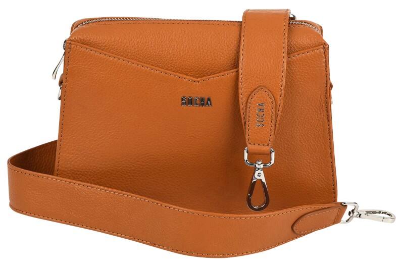 SOCHA Shoulder bag 250 x 170 cm Leather Brown