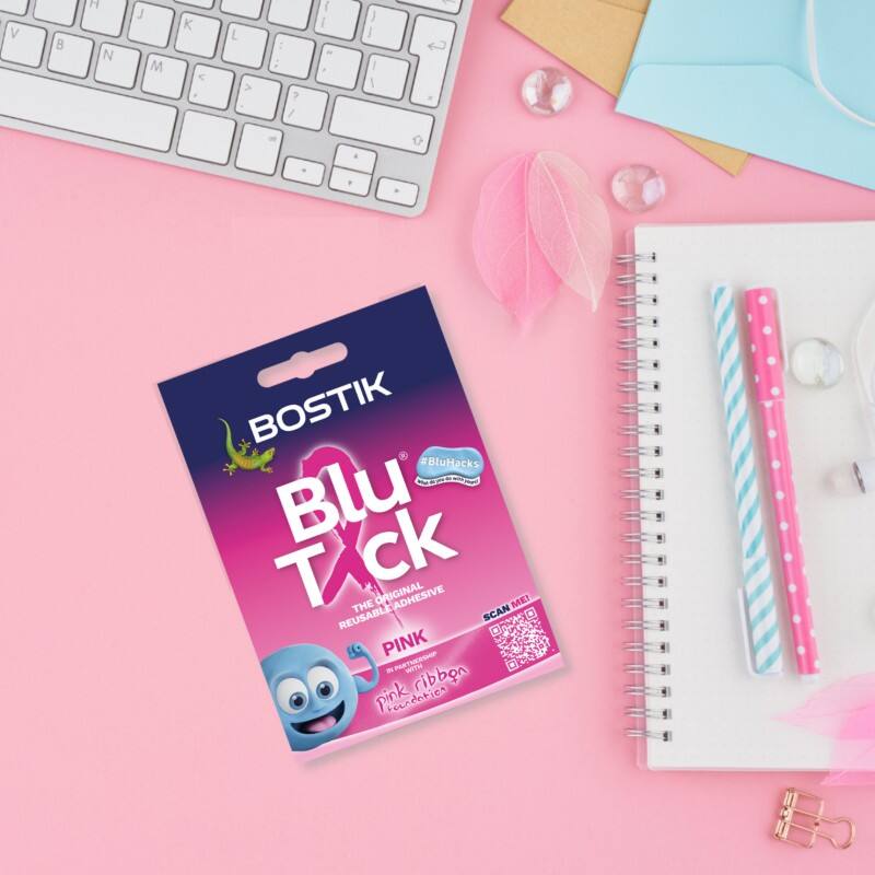 Bostik Sticky Tack Non-permanent 10.4 cm Pink