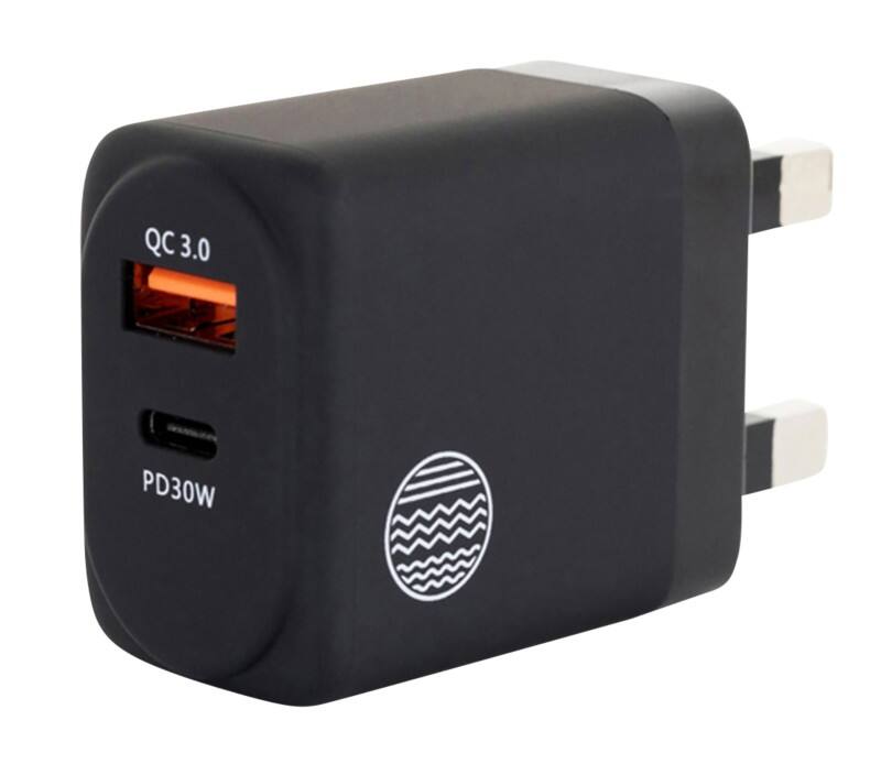 OUR PURE PLANET UK USB Wall Charger Black OPP152