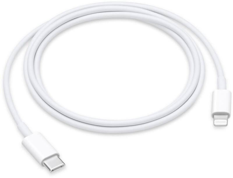 Apple Charging Cable USB-C Male Apple Lightning 1 m White
