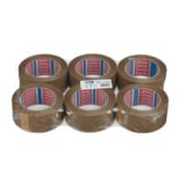 tesa Packaging Tape High Noise tesa pack Brown 50 mm (W) x 132 m (L) PET (Polyethylene Terephthalate) 4024 Pack of 6