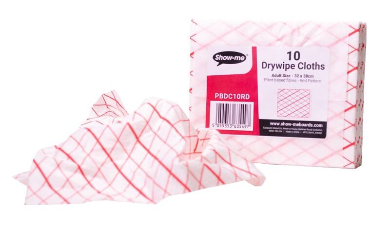 Show-me Whiteboard Cleaning Cloth PBDC10RD Pack of 10