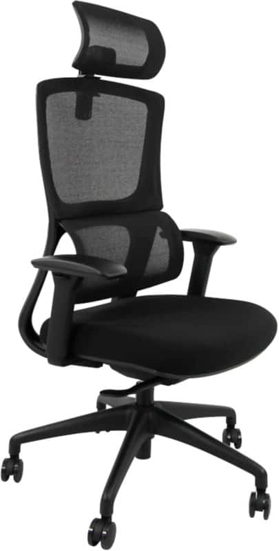 Viking Realspace Portia Ergonomic Chair Synchro Tilt 2D Armrest Black 150 kg CH3255 650 x 700 mm