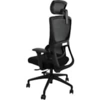 Realspace Portia Ergonomic Chair Synchro Tilt 2D Armrest Black 150 kg CH3255 650 x 700 mm