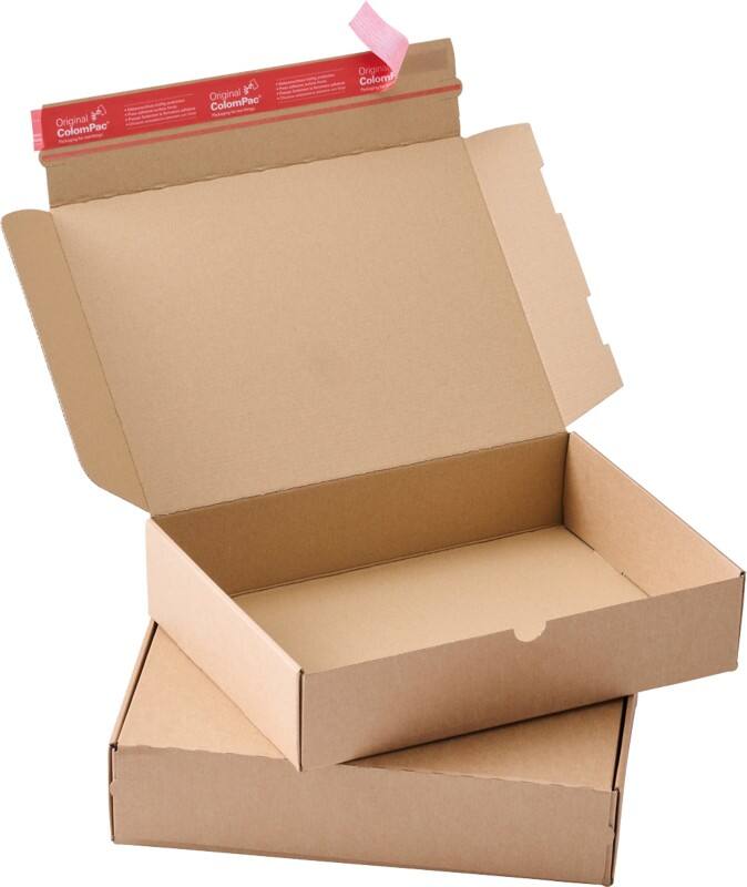ColomPac Corrugated Box Cardboard 80 mm (H) Brown Pack of 20 Boxes