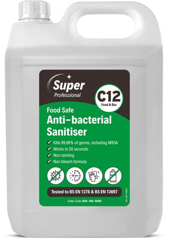 Super Professional Products Cleaning & Hygiene Chemicals Disinfectant Not perfumed Transparent 800-196-0008 5 L 