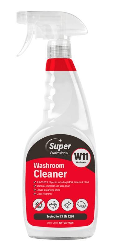 Super Professional Products Washroom Cleaner W11 Non Scented 750 ml 