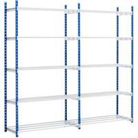 Paperflow Shelving Unit Steel 1,000 x 340 x 2,000 mm Blue