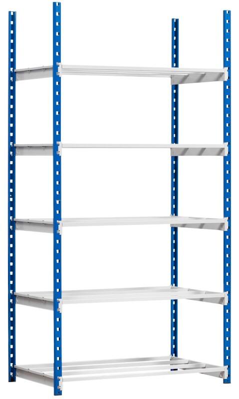 Paperflow Shelving Unit 5 Steel 1,000 x 680 x 2,000 mm Blue