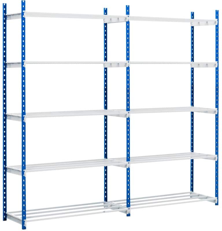 Paperflow Shelf Extension 5 Shelves Steel 1,000 x 680 x 2,000 mm Blue