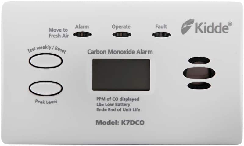 Kidde 7DCO Carbon Monoxide Alarm with Digital Display