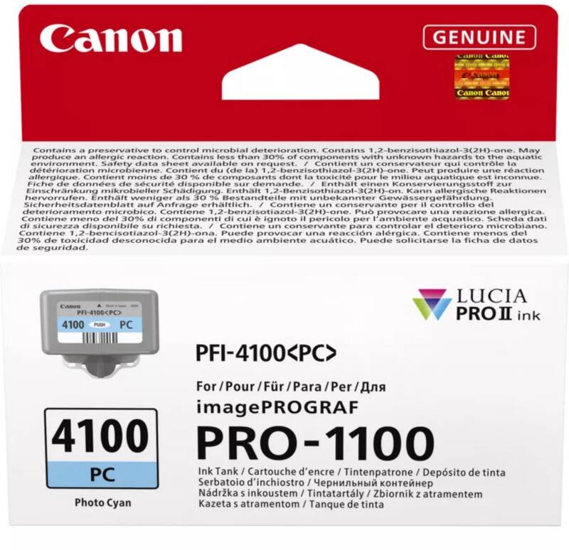 Canon PFI-4100PC Original Ink Cartridge Cyan   