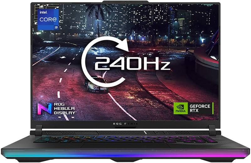 ASUS ROG 16 Laptop 40.6 cm (16") 14th Gen Intel Core i9-14900HX 5.8 GHz 32 GB 2 TB 2 TB NVIDIA GeForce RTX 4080 Windows 11 Home Black