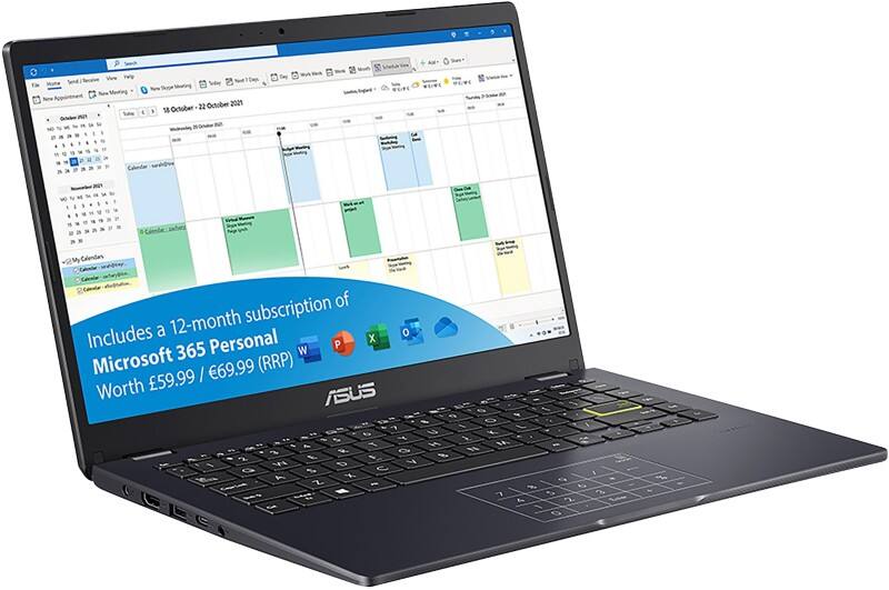 ASUS Vivobook Go 14 Laptop 35.6 cm (14") N4500 2.8 GHz 4 GB 128 GB Windows 11 Home in S mode Blue