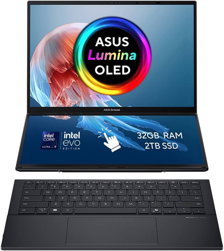ASUS Zenbook Laptop 35.6 cm (14") 2nd Gen 285H 5.4 GHz 32 GB 2 TB 2 TB Windows 11 Home Grey