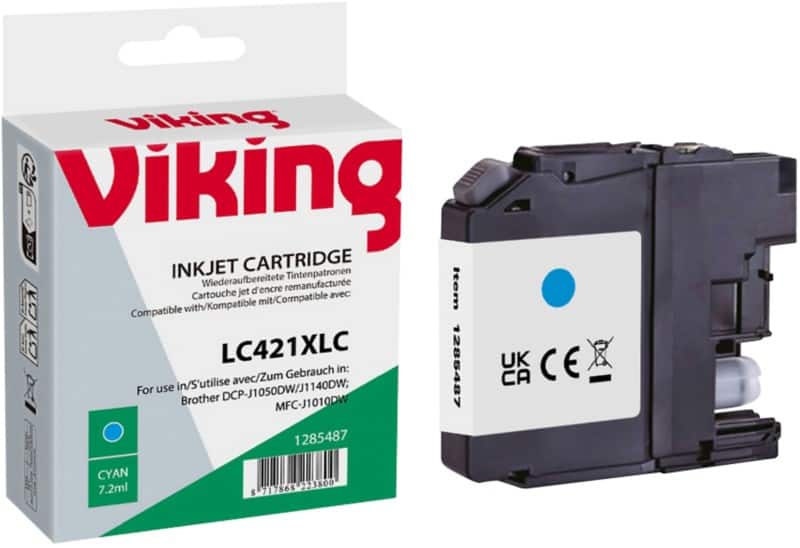 Viking LC-421XLC Compatible Ink Cartridge NB-RLC421XLC Cyan