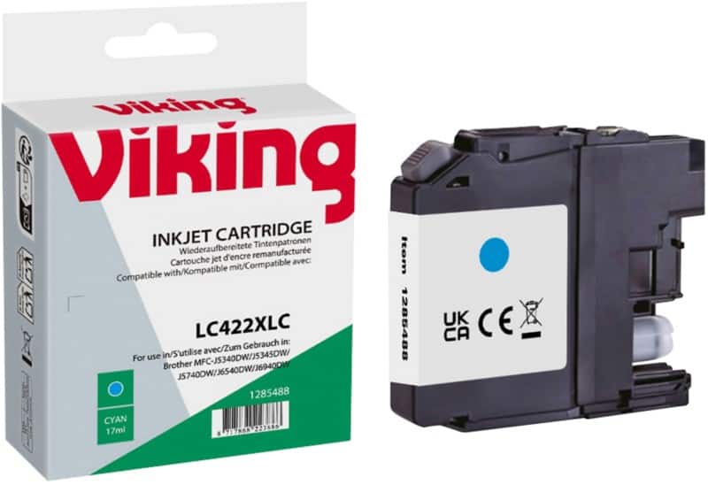 Viking LC-422XLC Compatible Ink Cartridge NB-RLC422XLC Cyan