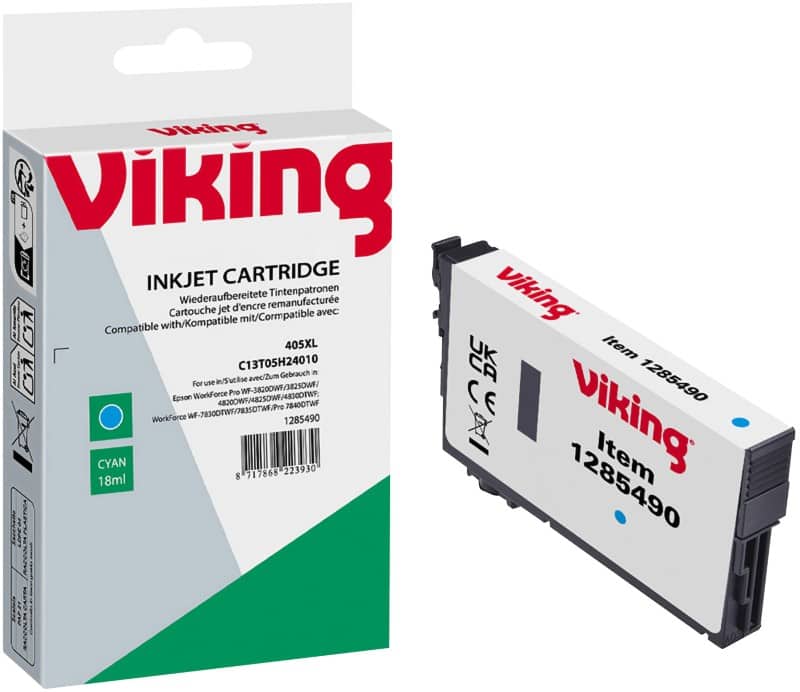 Viking C13T05H24010 Compatible Ink Cartridge NE-RT405XLC Cyan