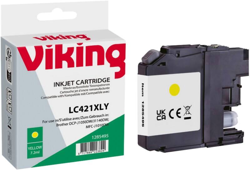 Viking LC-421XLY Compatible Ink Cartridge NB-RLC421XLY Yellow