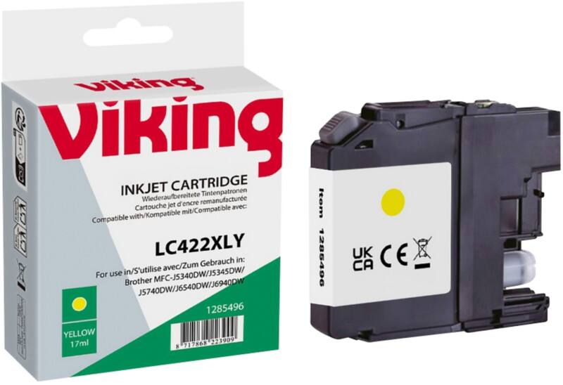 Viking LC-422XLY Compatible Ink Cartridge NB-RLC422XLY Yellow