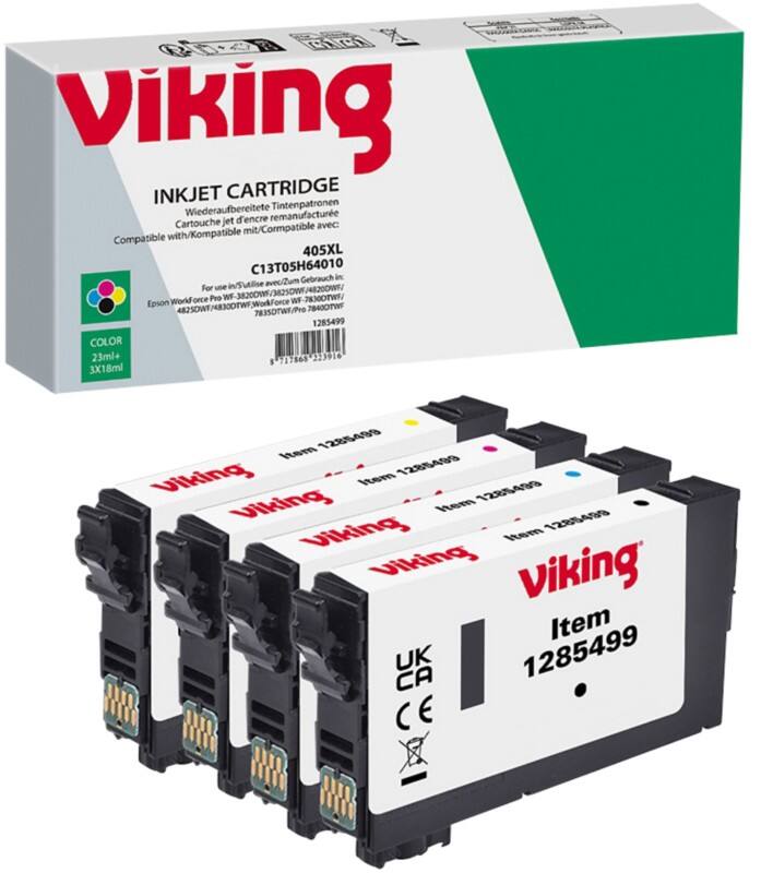 Viking C13T05H64010 Compatible Ink Cartridge NE-RT405XLBKCMY Black, Cyan, Magenta, Yellow