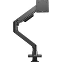 ACT Office Premium Single Monitor Arm Desk Mount Height Adjustable 1.2 cm x 53 cm x 59 cm Black 49" gas spring, 1 monitor