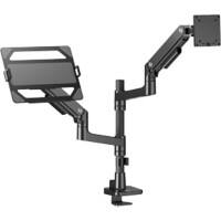 ACT Office Premium Single Monitor Arm Desk Mount Height Adjustable 2.2 cm x 54 cm x 110 cm Black 49" laptop mount, gas spring, 1 monitor