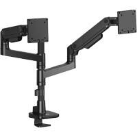 ACT Office Premium  Dual Monitor Arm Desk Mount Height Adjustable 12 cm x 72.5 cm x 100 cm Black 49" gas spring, pole mounted, 2 monitors