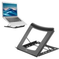 ACT Foldable Laptop Stand Height Adjustable 22.6 cm x 3.5 cm x 22.5 cm Black