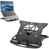 ACT Foldable Laptop Stand Height Adjustable 28.0 cm x 2.0 cm x 28 cm Black