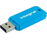Integral Flash Drive 16 GB USB Type-A Blue, Yellow,Orange Pack of 3