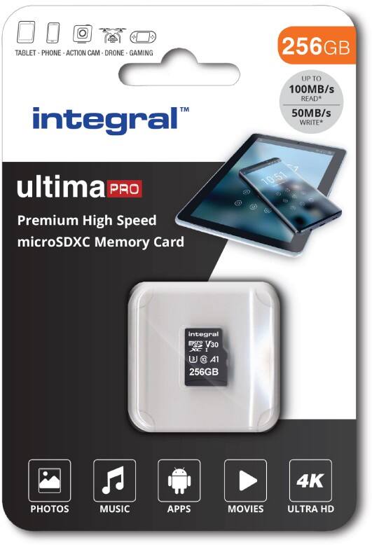 Integral microSD MicroSD Card 256 GB Class 3