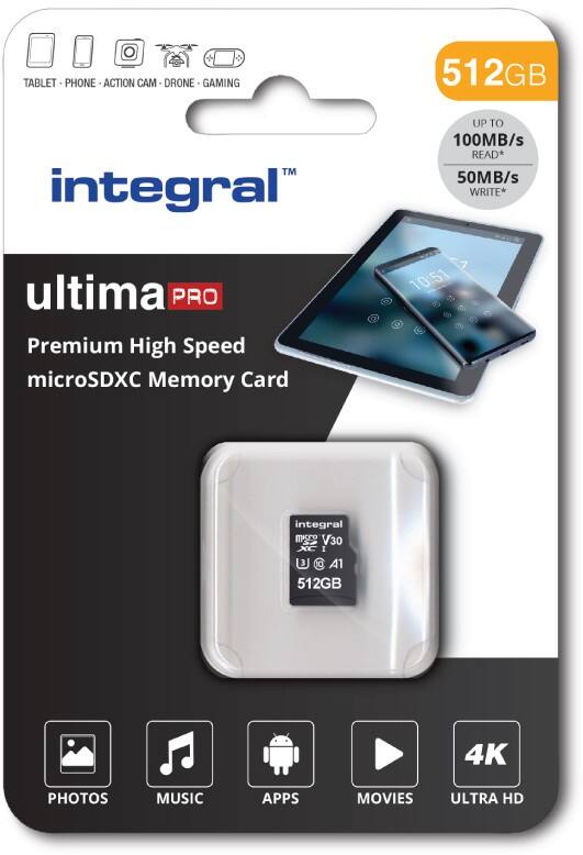 Integral microSD MicroSD Card 512 GB Class 3