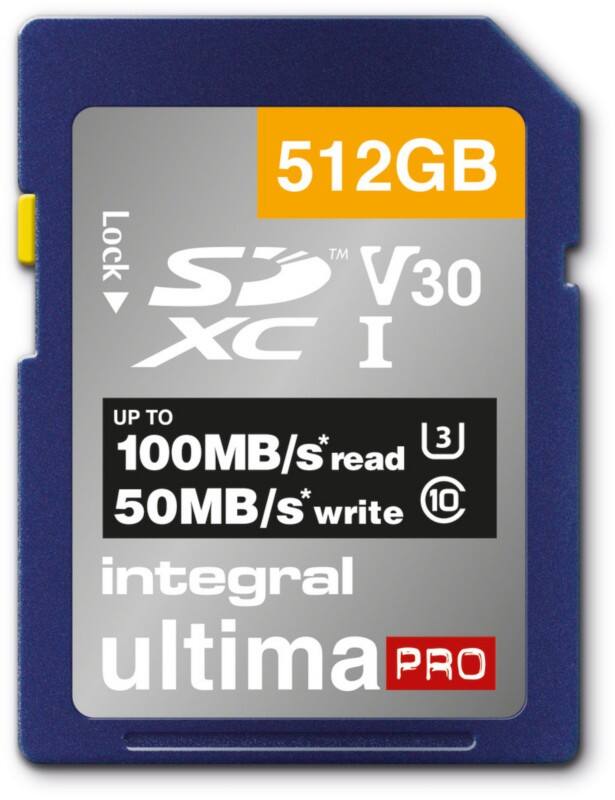 Integral SD SD Card 512 GB Class 3