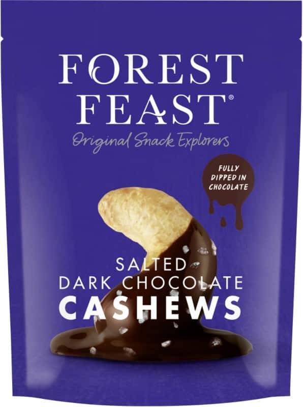Forest Feast Salted Dark Chocolate Cashews 120G