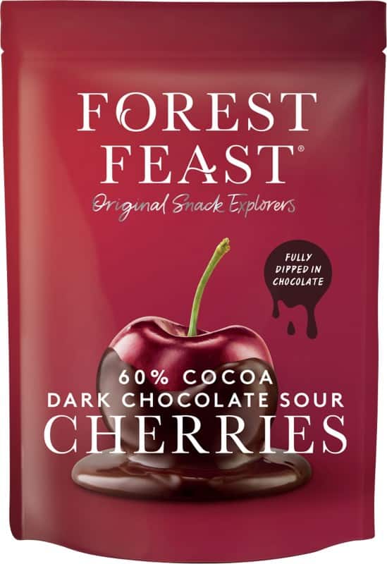 Forest Feast Dark Chocolate Sour Cherries 120G