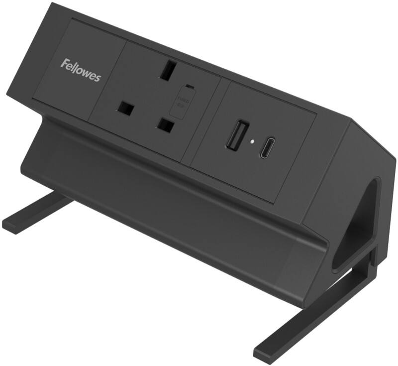 Fellowes Power Unit for Desk USB-A & USB-C 1-way 2m Black