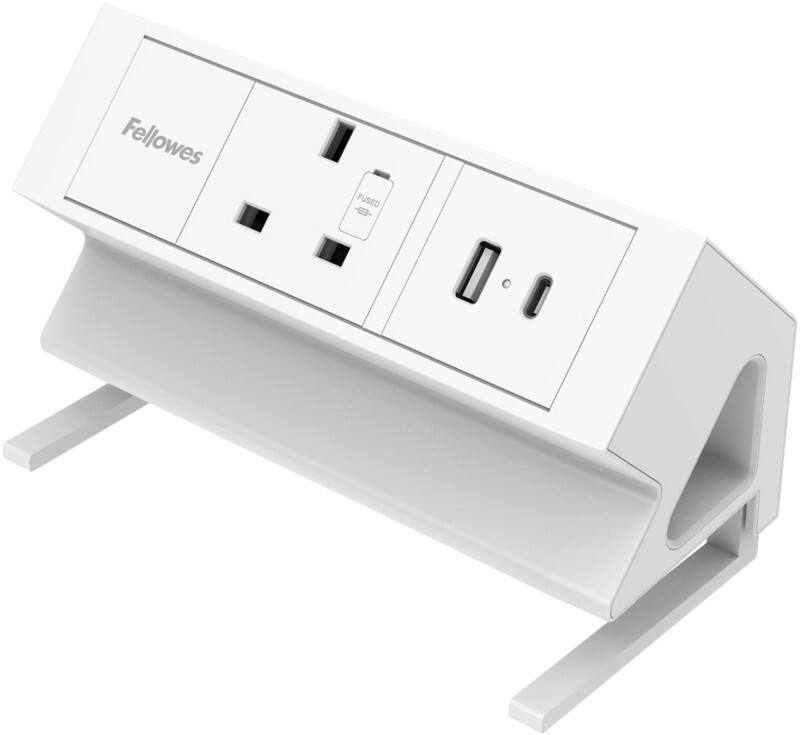 Fellowes Power Unit for Desk USB-A & USB-C 1-way 2m White
