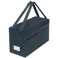 Leitz Fabric Compact Hot Desking Work Bag with Lid 6723 Foldable With Carry Handles Grey 200 x 260 x 465 mm